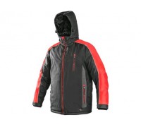 Zimná bunda CXS BRIGHTON, šedo - červená